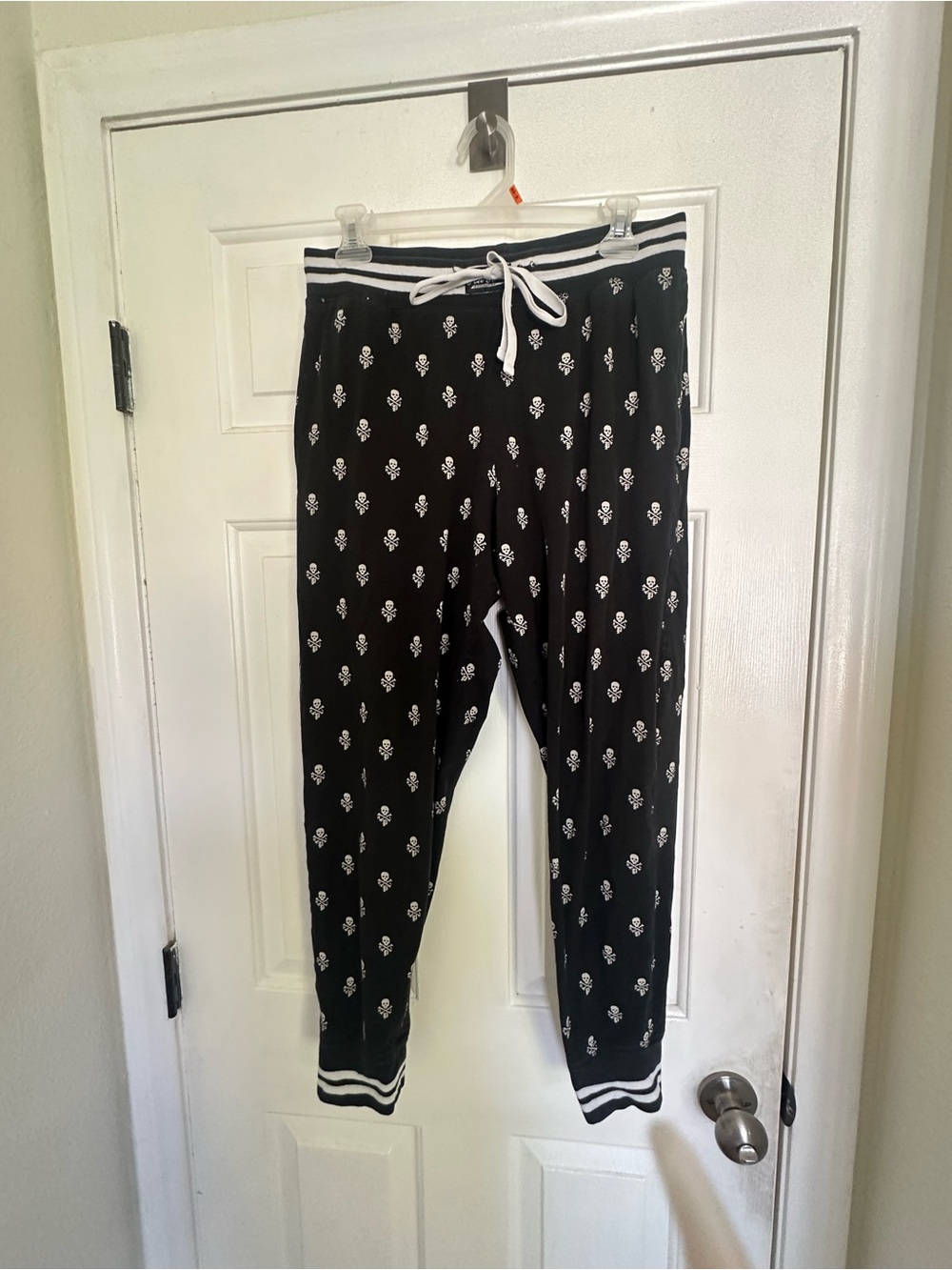 Polo by Ralph Lauren Black lounge wear unisex with White skull Print